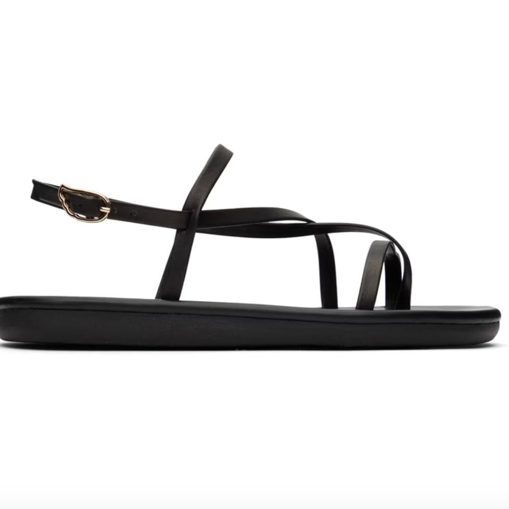 Ancient Greek Sandals Black Alethea Sandals